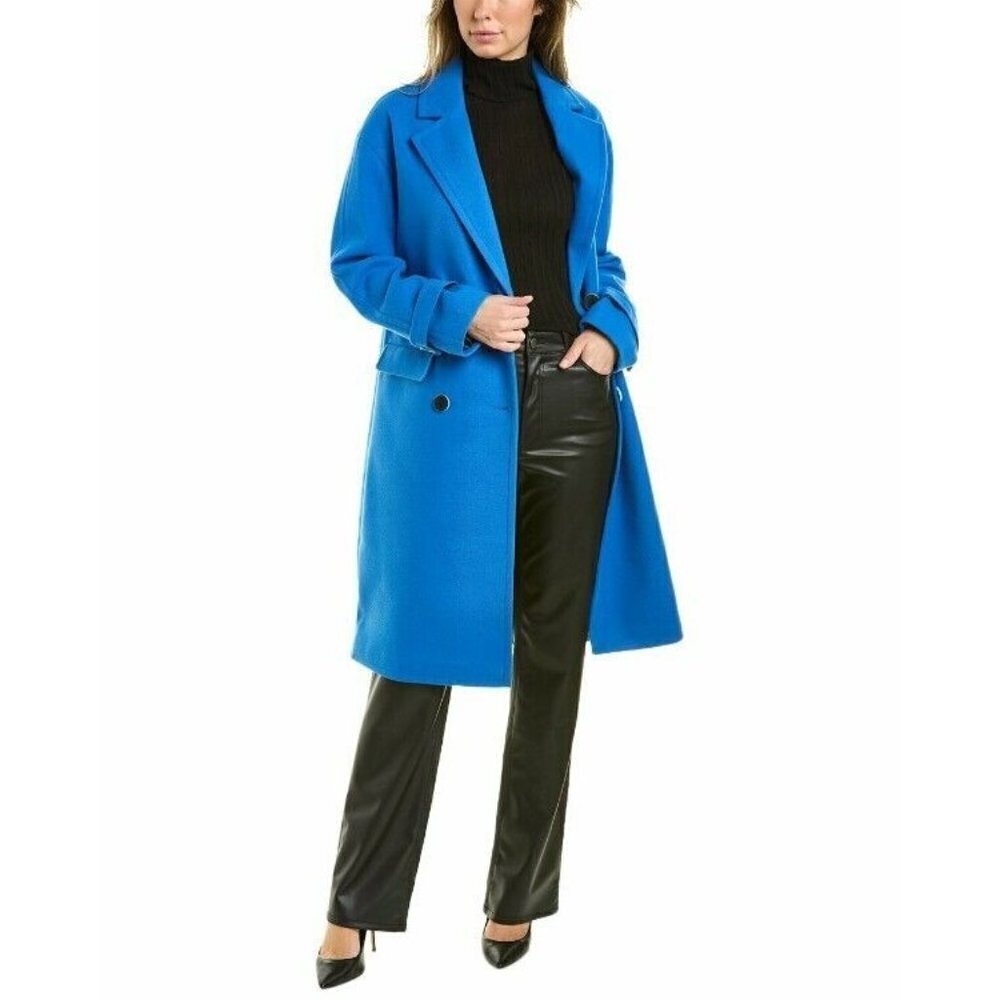 NWT NVLT WOMENS DOUBLE-BREASTED OCEAN PEA COAT SIZE MEDIUM